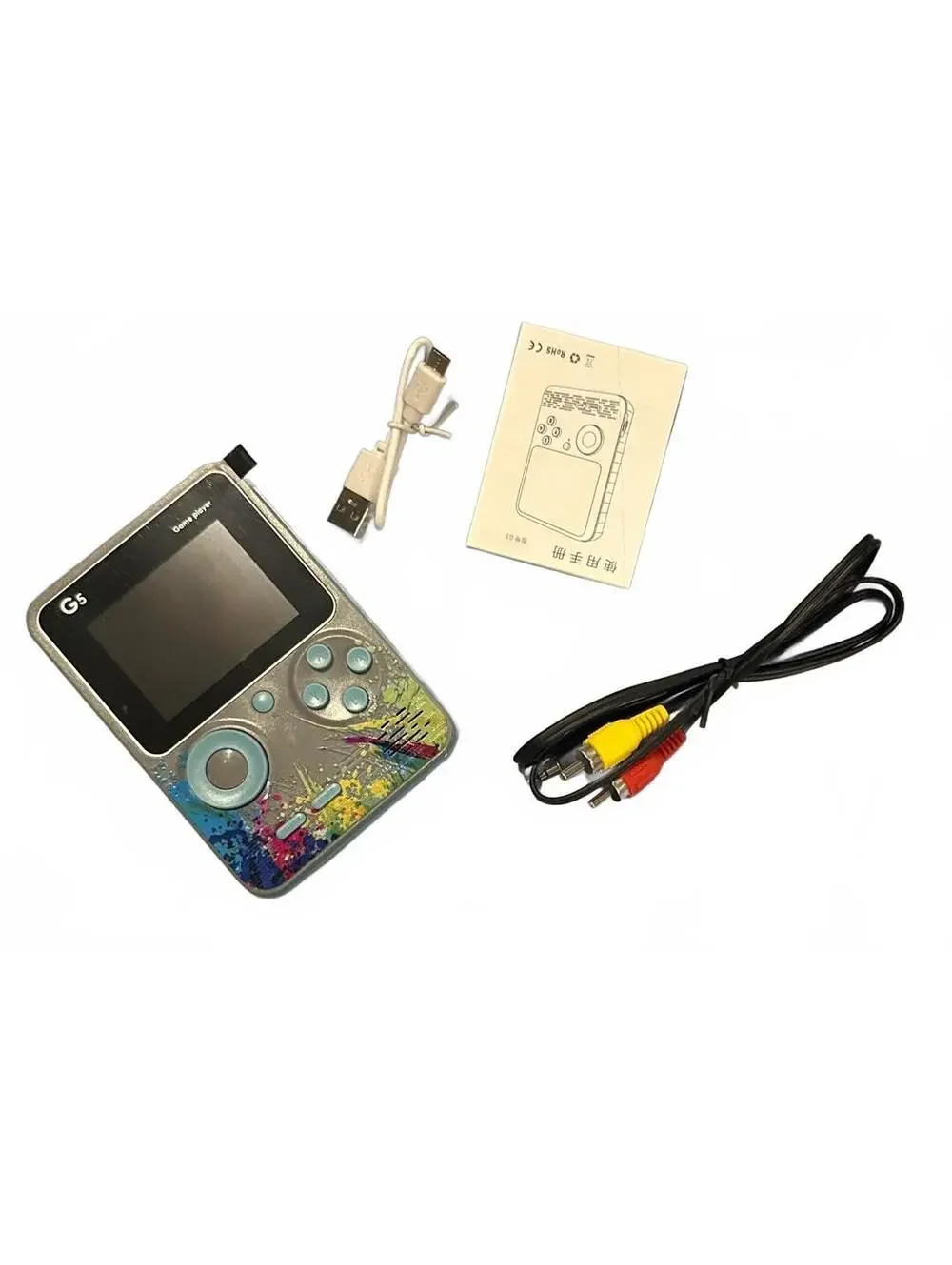 G5 Handheld Retro Game Console 500 in 1 Rechargeable 3”Color Screen New/Open Box